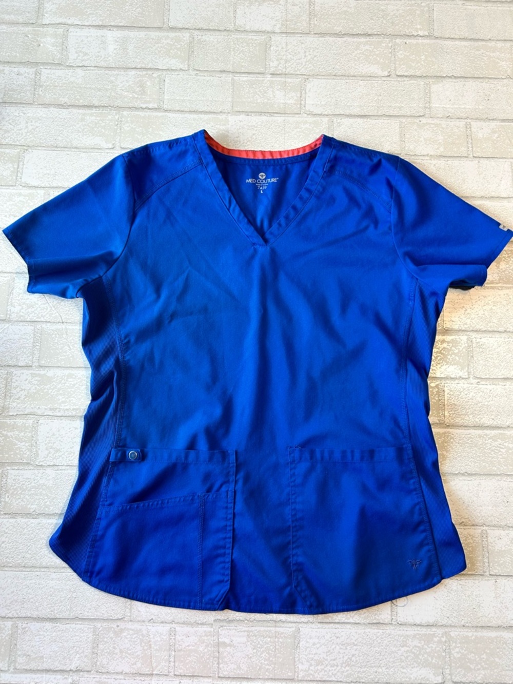 Med Couture Royal Blue Scrub Set - Picture 2 of 10